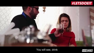 LETSDOEIT - Puta gostosa Garota Lara Oeste Golpes E Fode Com Um Coração Quebrado Pai